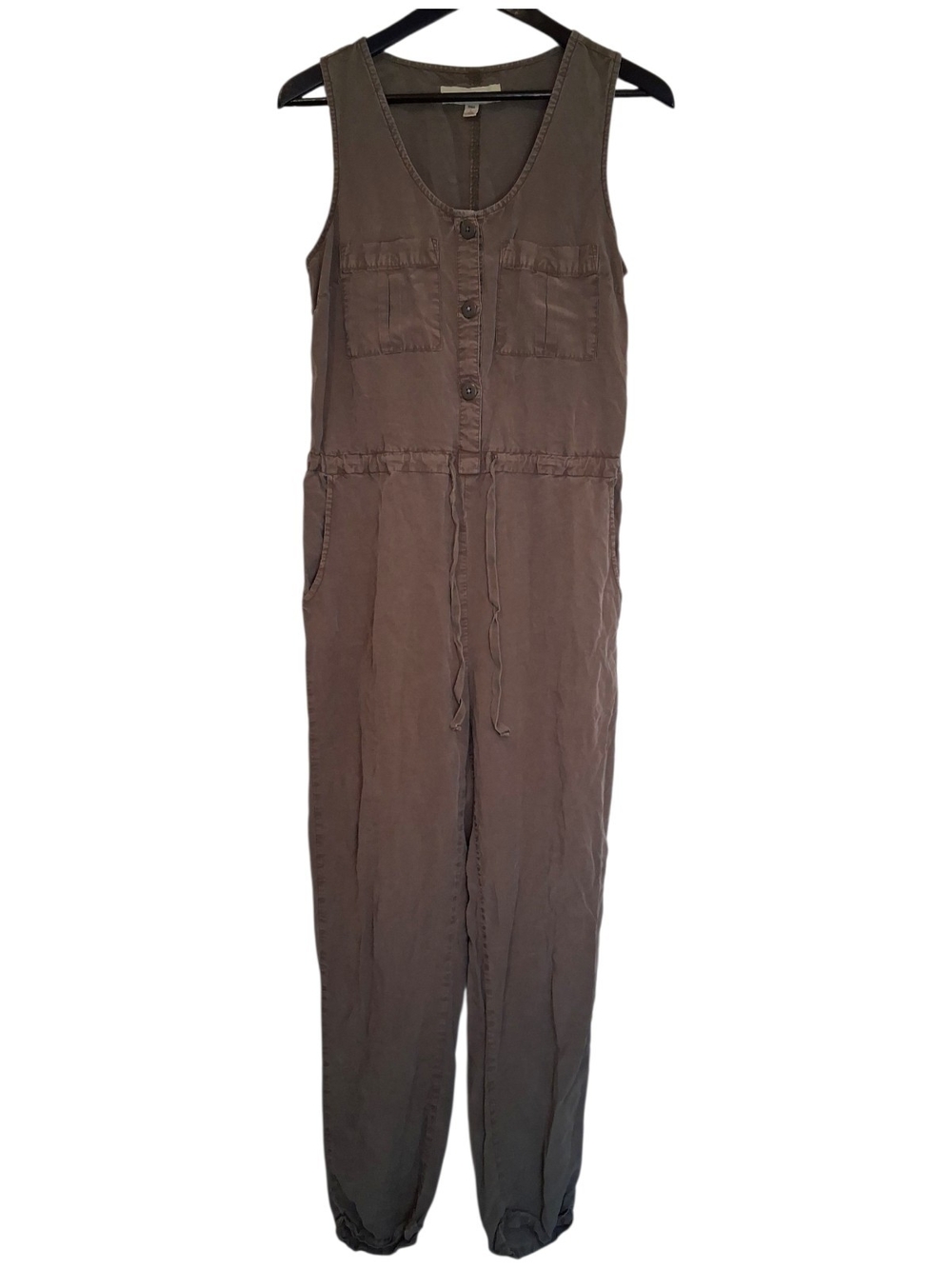 Thread + Supply Olive Green Lyocell Utility Jumpsuit Size Small